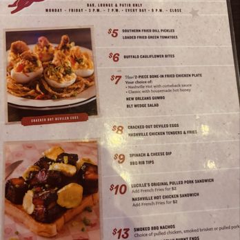 Lucille's Smokehouse Bar-B-Que - Happy Hour menu - Barbeque Near Me - Henderson, Nevada Lucille's Smokehouse Bar-B-Que - Happy Hour menu - Barbeque Near Me - Henderson, Nevada