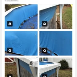 Wilkes Pools - THIS is what happens when a pool is installed WRONG. Needless to say the owner JJ told me it was ice damage. BEWARE