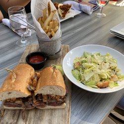 Metro Kitchen and Bar - Steak sandwich & Caesar salad
