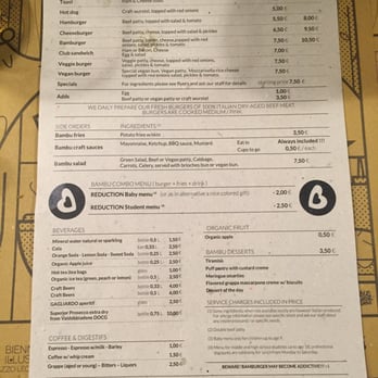 Bamburger - Menu - Burgers Near Me - Vicenza, Virgin Islands