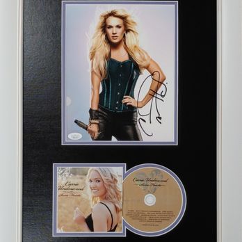 MFC Authentics & Framing - An autographed Carrie Underwood photo with a CD. - Framing Near Me - Cherry Hill, New Jersey MFC Authentics & Framing - An autographed Carrie Underwood photo with a CD. - Framing Near Me - Cherry Hill, New Jersey