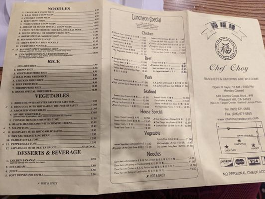 Menu photo 8 Chef Choy Pleasant Hill, CA Menu photo 8 Chef Choy Pleasant Hill, CA