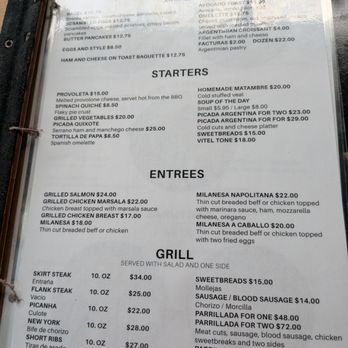 La Estancia Argentina Hallandale - First page of menu. - Salad Near Me - Hallandale Beach, Florida La Estancia Argentina Hallandale - First page of menu. - Salad Near Me - Hallandale Beach, Florida