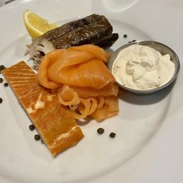 Smoked fish plate