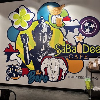 Sabaidee Cafe - Indoor Mural - Thai Near Me - Murfreesboro, Tennessee