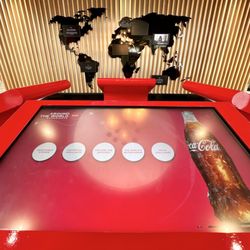 Coca Cola Around The World - Interactive kiosk to read up on Coca Cola stuff.