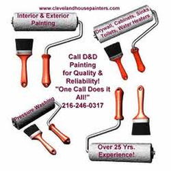 D&D Painting - paint roller, Cleveland house painting, house painters