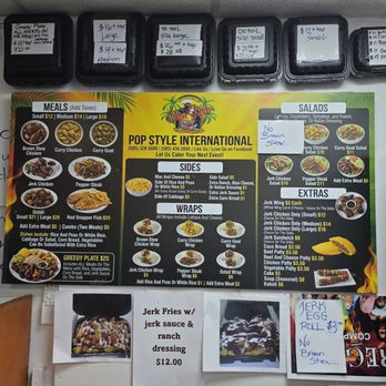 Pop Style - Menu board - Caribbean Near Me - Rochester, New York