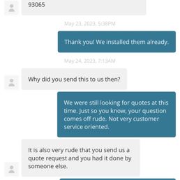 Interaction from business via messages. Interaction from business via messages.