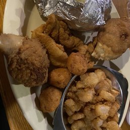 Fried Popcorn Shrimp Dinner