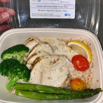 Michaela's Meals - Today's lunch: Chicken with Lemon Garlic Cream Sauce. Delicious!! - Food Delivery Services Near Me - San Diego, California