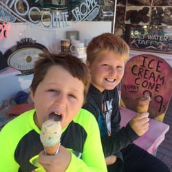 Third Avenue Chocolate Shoppe - Enjoying 99 cent cone.  Ono!