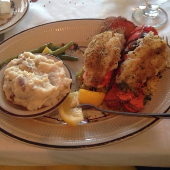 Century Manor - 6 oz. lobster tails over rice pilaf and garlic mashed potatoes - New American Near Me - Olean, New York