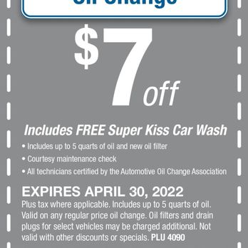 Delta Sonic Car Wash - Coupon Full Synthetic - Oil Change Stations Near Me - Oswego, Illinois