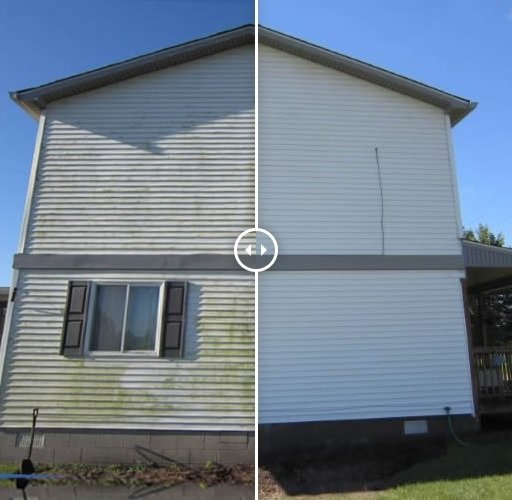 Slide of No Pressure Pressure Washing & Gutter Cleaning
