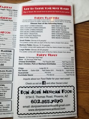 Menu photo 4 Don Jose Mexican Food Phoenix, AZ Menu photo 4 Don Jose Mexican Food Phoenix, AZ
