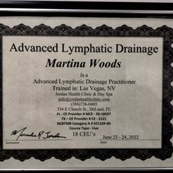 Zyone Healing Massage - Martina is certified & knowledgeable in Advanced Lymphatic Drainage