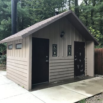 DeSoto Falls - Restrooms @ parking area - Hiking Near Me - Dahlonega, Georgia