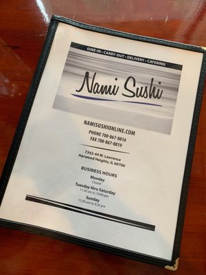 Menu photo 5 Nami Sushi Harwood Heights, IL
