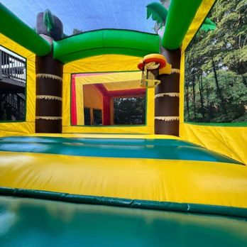 Bing's Backyard Bash - Jungle bounce with basketball - Party Equipment Rentals Near Me - Coventry, Rhode Island