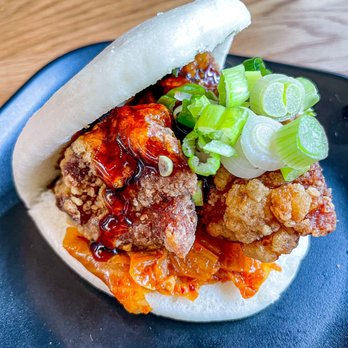 Silverlake Ramen - Spicy Chicken Bun | IG: @SnaccyChan - Ramen Near Me - Kirkland, Washington Silverlake Ramen - Spicy Chicken Bun | IG: @SnaccyChan - Ramen Near Me - Kirkland, Washington