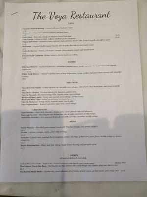Photo of The Voya Restaurant - Mountain View, CA, US. Pre release lunch menu