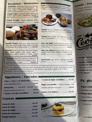 Menu photo 5 Delicias Del Peru Hollywood, FL