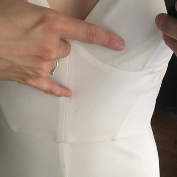 Fame Cleaners - Spots on the bust and bodice of my wedding dress that were not there before I took them to Fame. - Sewing & Alterations Near Me - Chicago, Illinois