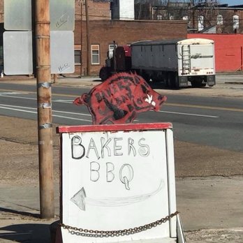 Baker's Bar-B-Que - Sign for Bakers BBQ - Barbeque Near Me - Brinkley, Arkansas