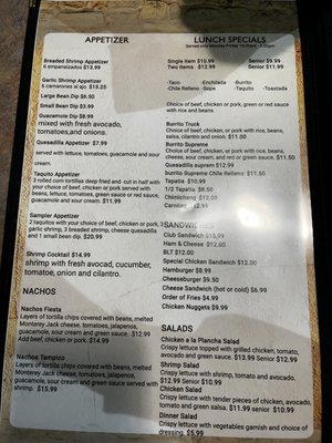 Menu photo 2 El Rosal 10 Turlock, CA