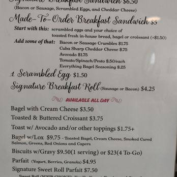 Valley Bread and Bounty - Breakfast menu - Bakeries Near Me - Fillmore, New York