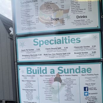 Lapel's Ice Cream Plus - menus and prices - Ice Cream & Frozen Yogurt Near Me - Lapel, Indiana