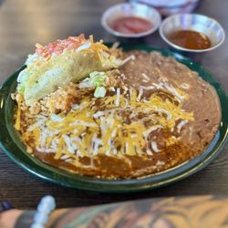 El Plato Mexican Grill & Cantina - Lunch #8, cheese enchy & crispy taco