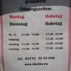 Skaska - Öffnungszeiten und Telefonnummer