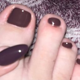 I picked the color that looked identical to my fingernail, and it's clearly dark brown on my toes, not the color I picked. Notice the cut. I picked the color that looked identical to my fingernail, and it's clearly dark brown on my toes, not the color I picked. Notice the cut.