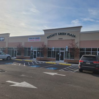 PJ's Coffee - The new Russett Green Plaza where PJ's is (not pictured) on the right. - Desserts Near Me - Laurel, Maryland PJ's Coffee - The new Russett Green Plaza where PJ's is (not pictured) on the right. - Desserts Near Me - Laurel, Maryland