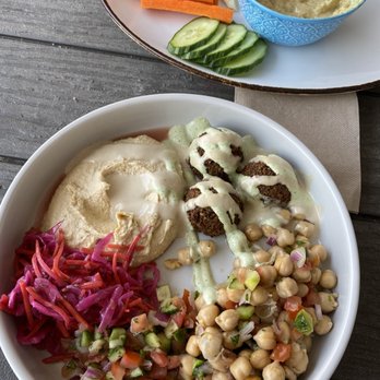 Nosh - Falafel bowl & Baba ghanoush - Mediterranean Near Me - Park City, Utah Nosh - Falafel bowl & Baba ghanoush - Mediterranean Near Me - Park City, Utah