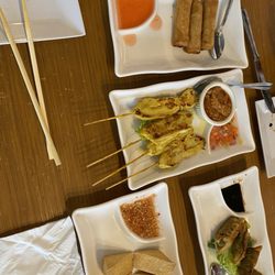 Thai Seed - Veggie Rolls, Chicken Satay, Fried ToFu, Gyoza