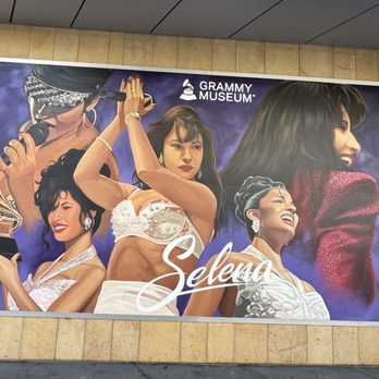 GRAMMY Museum - Selena exhibit poster out front - Museums Near Me - Los Angeles, California