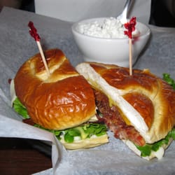 Bar West - BLT ON PRETZEL BREAD