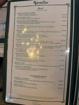Menu photo 5 Versailles Miami, FL Menu photo 5 Versailles Miami, FL