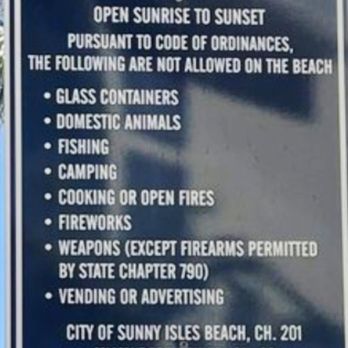Sunny Isles Beach - Rules - Beaches Near Me - Sunny Isles Beach, Florida Sunny Isles Beach - Rules - Beaches Near Me - Sunny Isles Beach, Florida