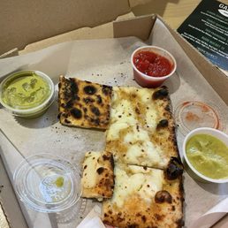 Burnt garlic bread - not good