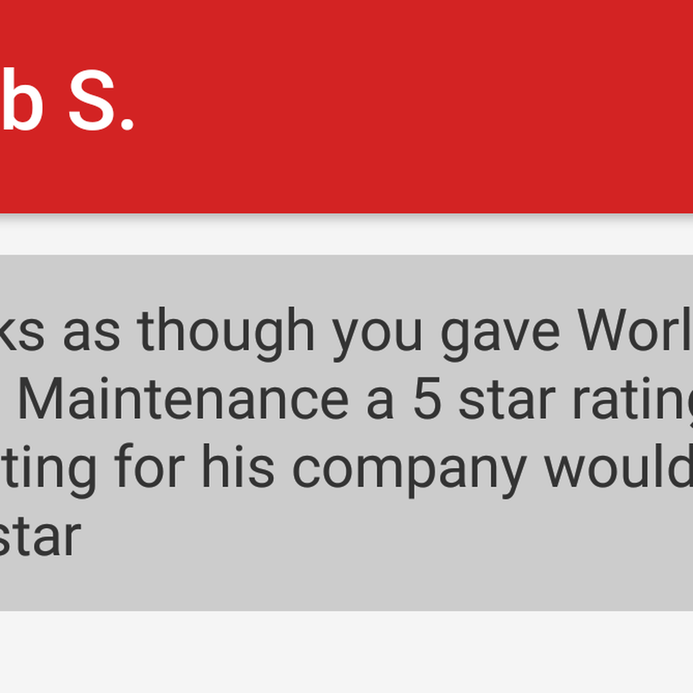 World Class Maintenance - a text message from a customer - Roofing Near Me - Palm Harbor, Florida World Class Maintenance - a text message from a customer - Roofing Near Me - Palm Harbor, Florida