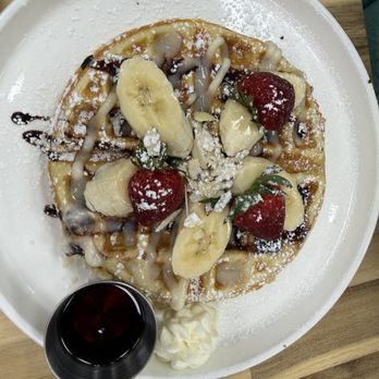 Salt & Pepper - Nutella, waffle with bananas and strawberries - Breakfast & Brunch Near Me - Prescott Valley, Arizona Salt & Pepper - Nutella, waffle with bananas and strawberries - Breakfast & Brunch Near Me - Prescott Valley, Arizona