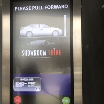 Showroom Shine - The confirmation screen right before you enter the wash. - Car Wash Near Me - Gambrills, Maryland