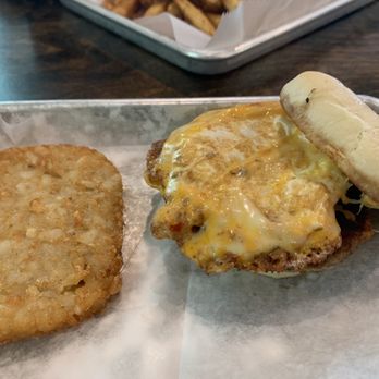 Local 130 - a burger and a side of french fries - Salad Near Me - Shapleigh, Maine