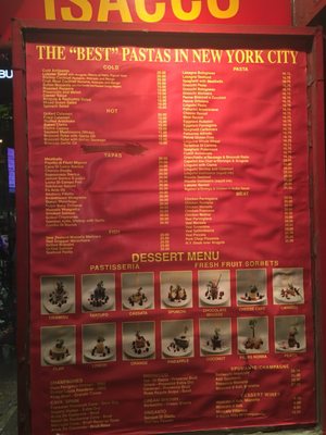 Menu photo 5 Casa Di Isacco New York, NY