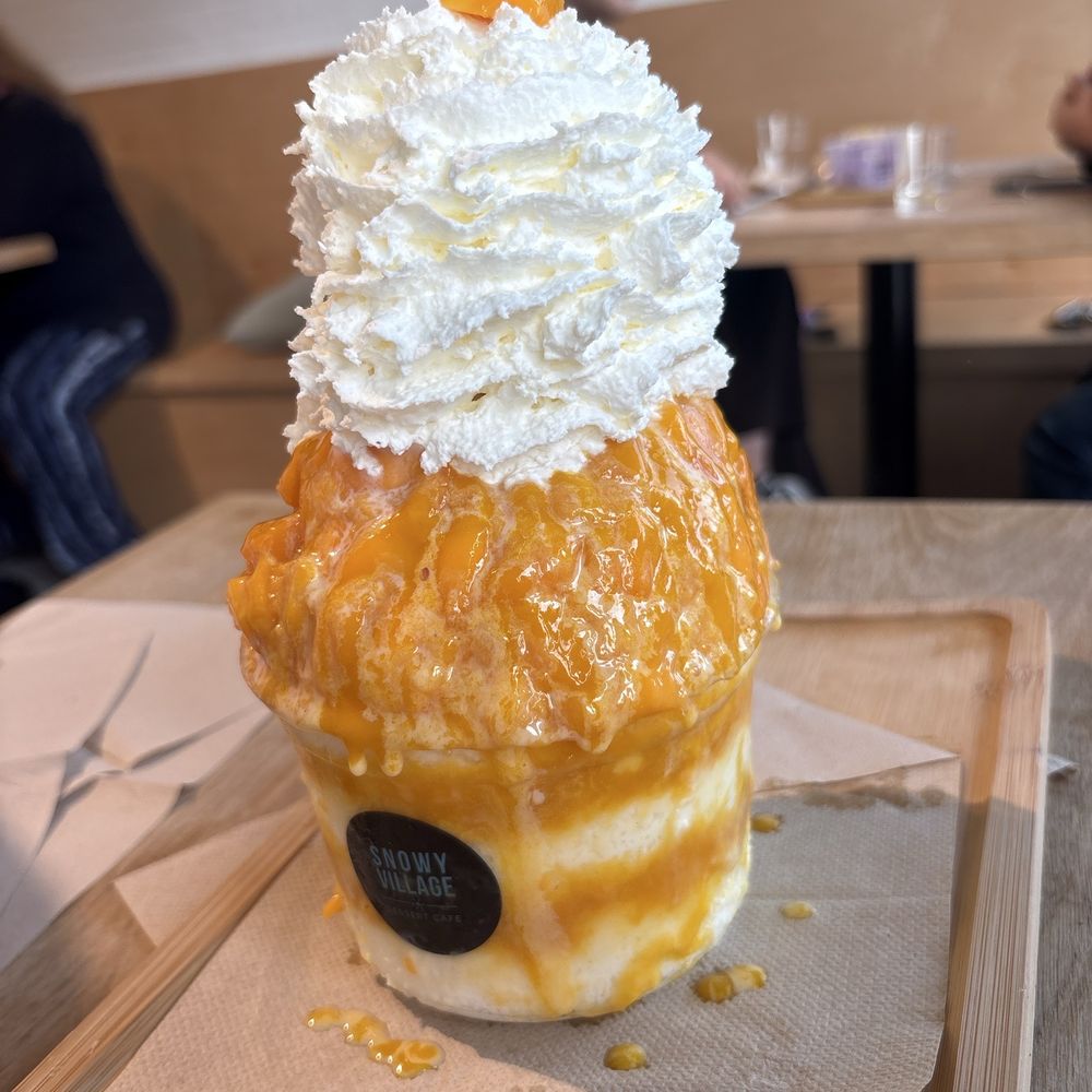 Snowy Village - Mango - Shaved Ice Near Me - Seattle, Washington Snowy Village - Mango - Shaved Ice Near Me - Seattle, Washington