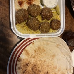 Falafel with hummus & rice